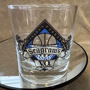 1 Seagram's‎ V.O. Canadian Whiskey Collector's Glass Rock Glass Tumbler
